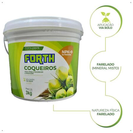 Adubo Forth Coqueiros - Balde 3,0 Kg