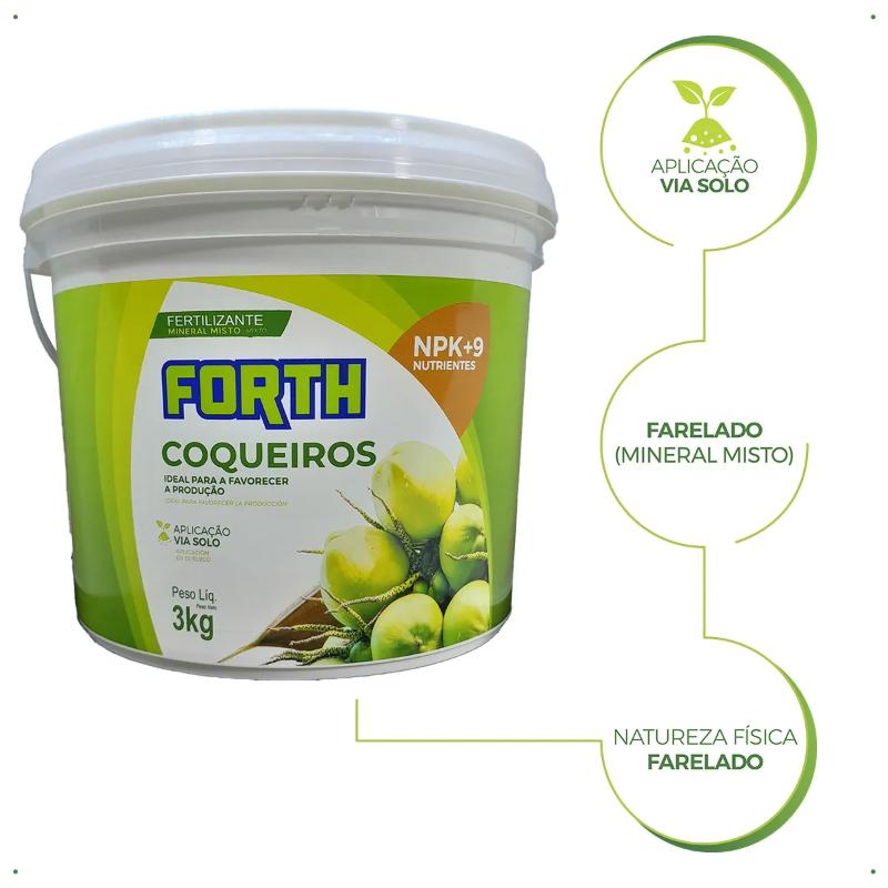 Adubo Forth Coqueiros - Balde 3,0 Kg