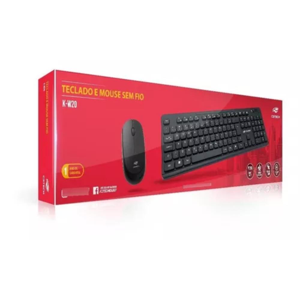 KIT TECLADO+MOUSE C3TECH WIRELESS K-W20BK