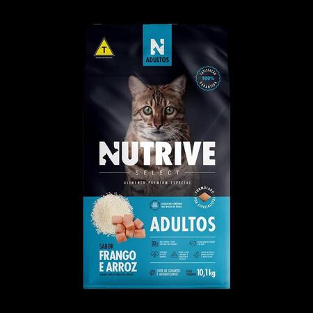 Ração Solito Nutrive Select Gatos Adultos Sabor Frango e Arroz, 10 Kg