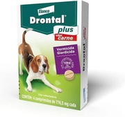 DRONTAL CAES CARNE 4 COMPRIMIDOS