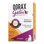 SUPLEMENTO ALIMENTAR OGRAX GATOS, CX C/ 30 CAPSULAS