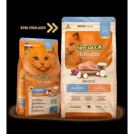 Ração Special Cat Ultralife Gatos Filhotes Sabor Salmão 20 Kg