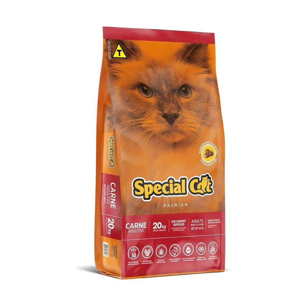 Ração Special Cat Carne Adultos 20 Kg