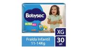 FRALDA BABYSEC ULTRASEC XG COM 30 UNIDADES - 11 A 14 KG BABYSEC