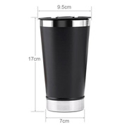 COPO TÉRMICO 502ML TAMPA/ABRIDOR DE CERVEJA AÇO INOX PREMIUM