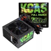 FONTE ALIMENTACAO ATX AEROCOOL 600W KCAS 80 PLUS BRONZE PFC ATIVO C/CAIXA S/CABO