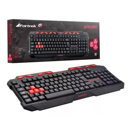 TECLADO USB GAMER FORTREK SPIDER GK706 68730 PT/VM