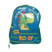 Mochila De Costas Infantil Dinossauro Bolsa Cor Verde