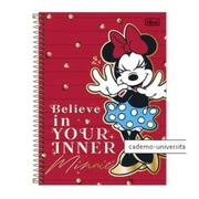 CADERNO 1X1 CAPA DURA MINNIE CORE 80 FLS. - TILIBRA