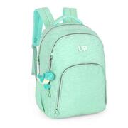 Mochila De Costas Up4you Crinkle Chaveiro Dino Turquesa