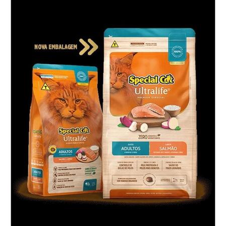 Ração Special Cat Ultralife Gatos Adultos Sabor Salmão 10,1 Kg