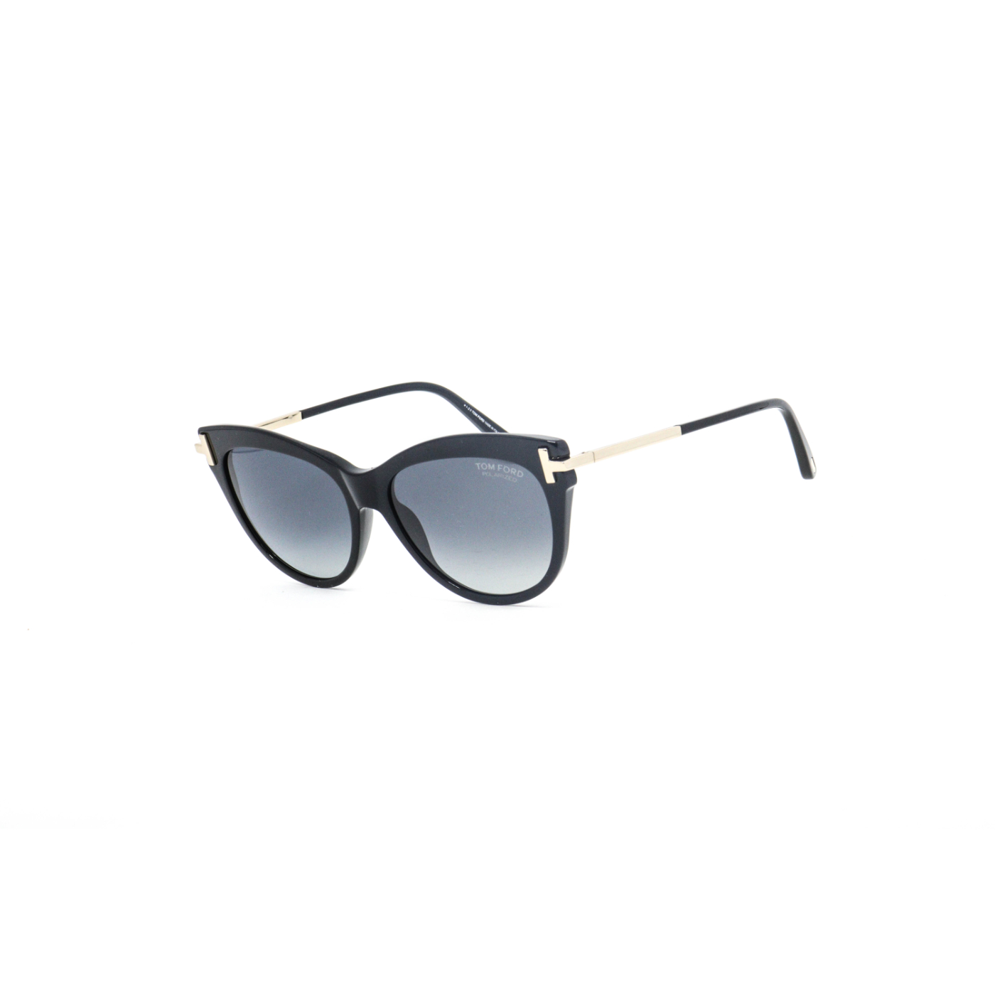 OCULOS DE SOL TOM FORD PRETO E DOURADO - KIRA TF821 01D POLARIZED 56X16 140 *3P