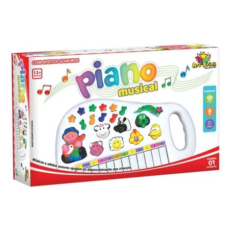 PIANO MUSICAL COM LUZ