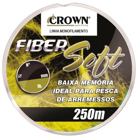 LINHA PESCA CROWN FIBER SOFT 0,40 250 M