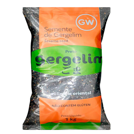 GERGELIM PRETO NATURAL GW 1 KG