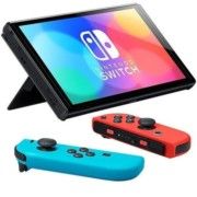 Console Portátil Nintendo Switch OLED JP de 7.0" com 64GB - Vermelho / Azul