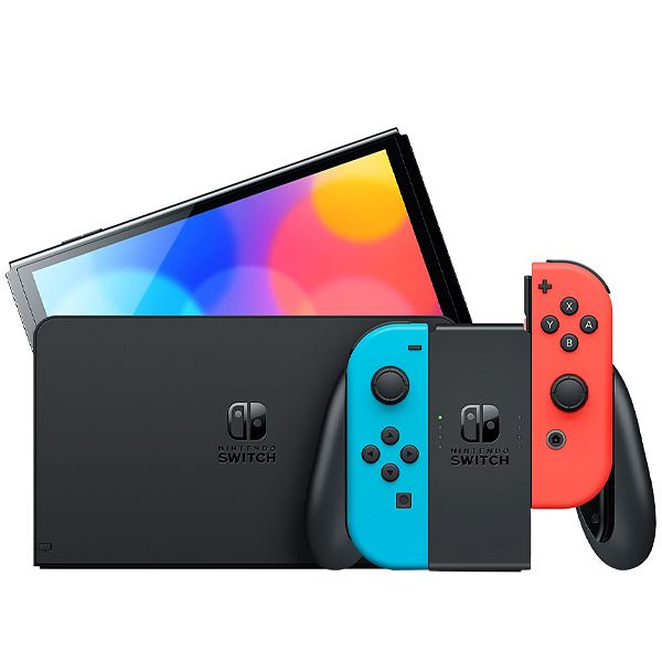 Console Portátil Nintendo Switch OLED JP de 7.0" com 64GB - Vermelho / Azul