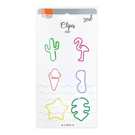 CLIPES PAPEL ENJOY PASTEL C/6 UND BRW