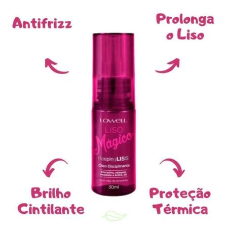 OLEO DISCIPLINANTE LOWELL LISO MAGICO 30ML