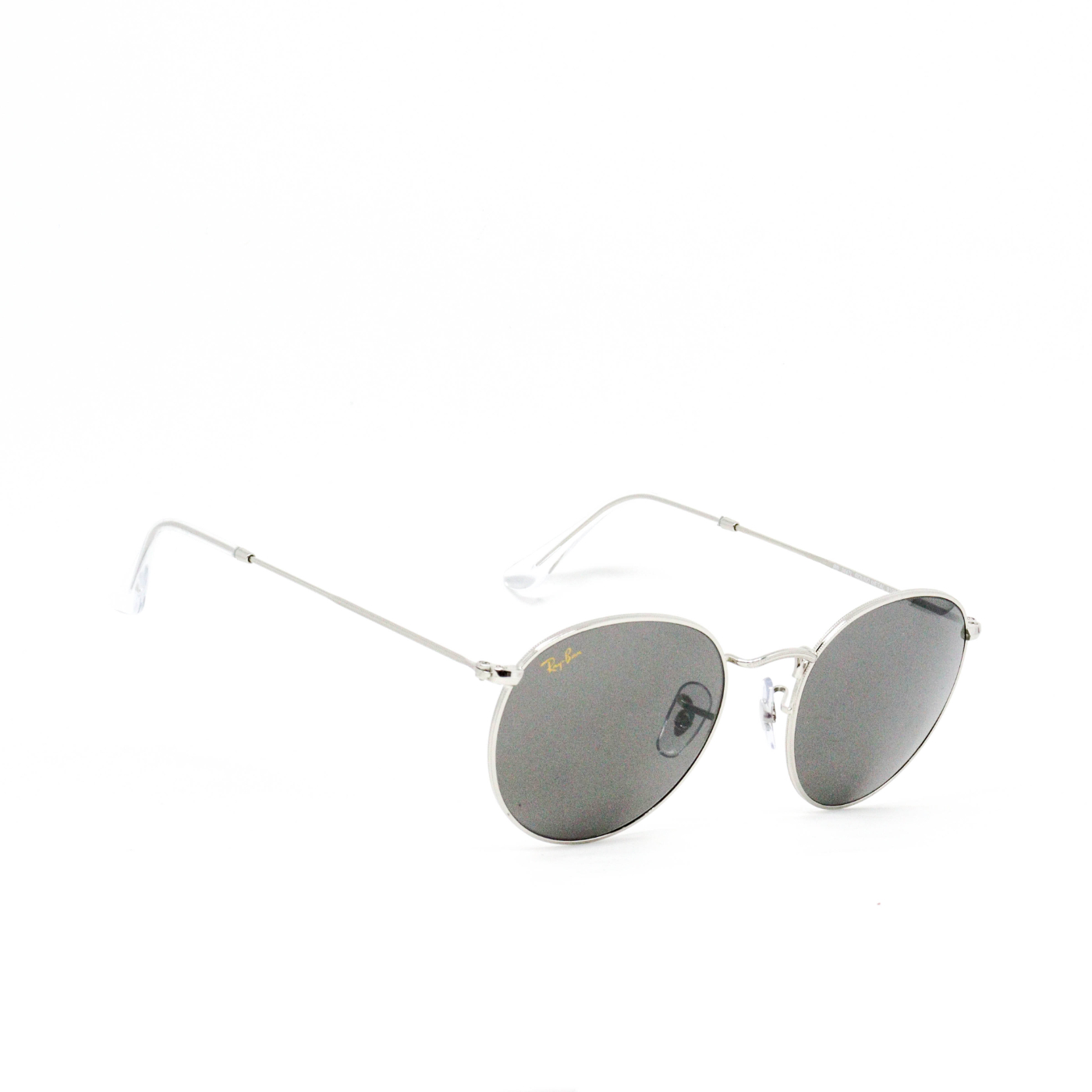 OCULOS DE SOL RAY-BAN PRATA - RB 3447L ROUND METAL 9198/B1 53X21 145 3N