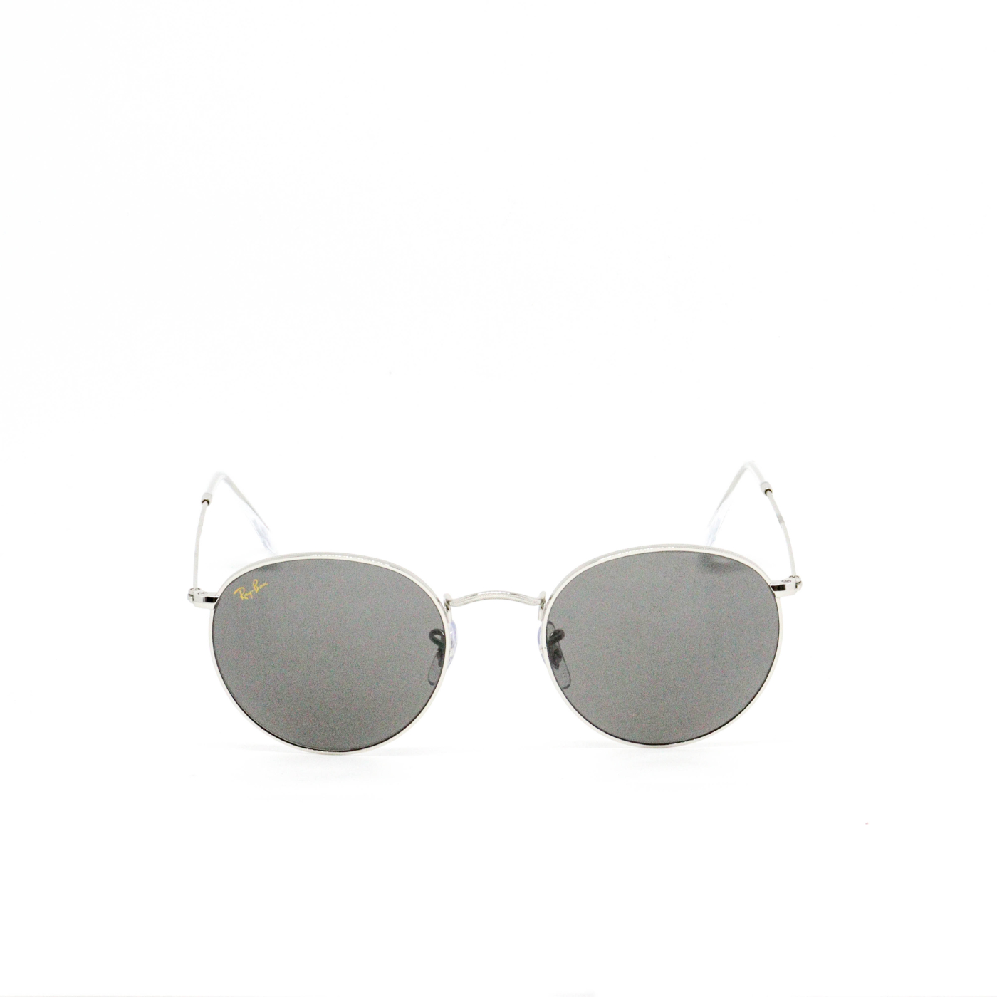 OCULOS DE SOL RAY-BAN PRATA - RB 3447L ROUND METAL 9198/B1 53X21 145 3N