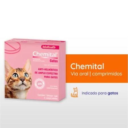 Chemital® Gatos Vermífugo