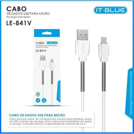 CABO USB MICRO V8 ANDROID 1 METRO REFORÇADO MOLA