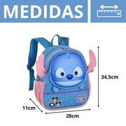 Mochila Costas Stitch Tsum Tsum Disney Infantil