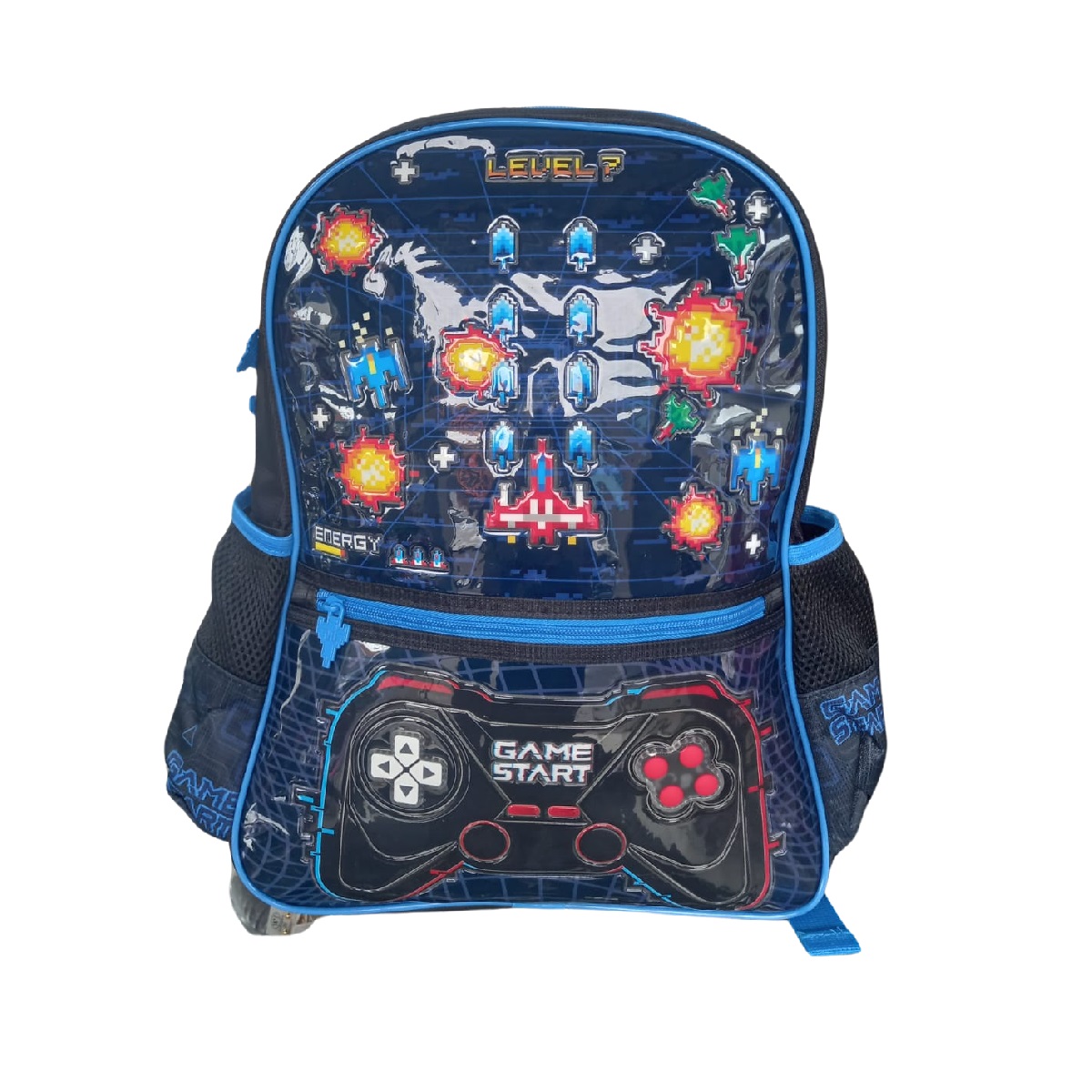 Mochila Escolar Game Start Video Game Com Luzes