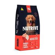 Ração Solito Nutrive Cães Adultos Sabor Frango, Carne e Arroz, 15 Kg