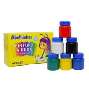 TINTA PARA PINTURA A DEDO 15 ML (6 CORES) - ACRILEX