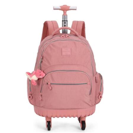 MOCHILA RODA E COSTAS 360G ROSA