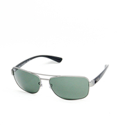 OCULOS DE SOL RAY-BAN PRATA E PRETA - RB 3518L 029/71 63X16 130 3N