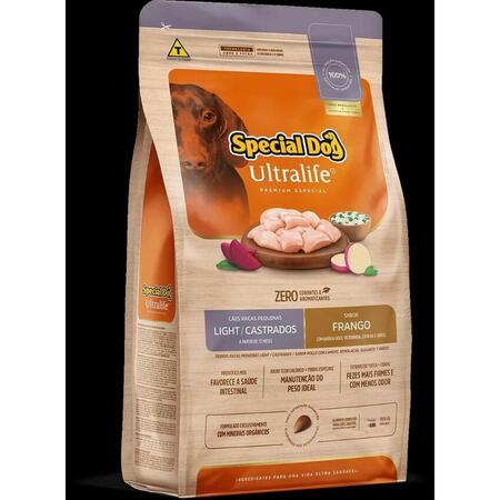 Ração Special Dog Ultralife Cães Raças Pequenas Light / Castrados Sabor Frango 15 kg