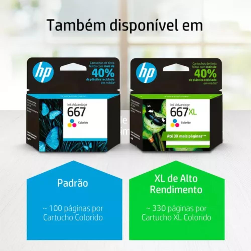 CARTUCHO HP 667 PRETO ORIGINAL