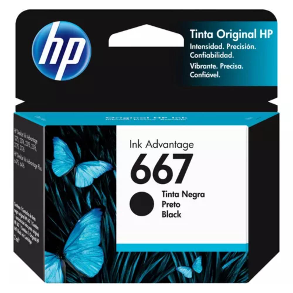 CARTUCHO HP 667 PRETO ORIGINAL