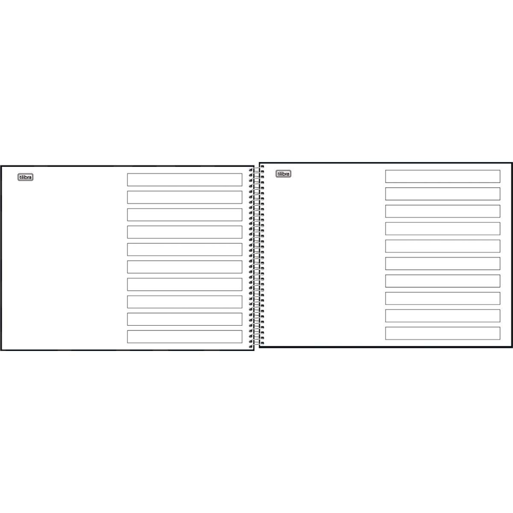 CADERNO DESENHO 40 FLS. CAPA DURA NEURODIVERSIDADE MEIA PAUTA TILIBRA