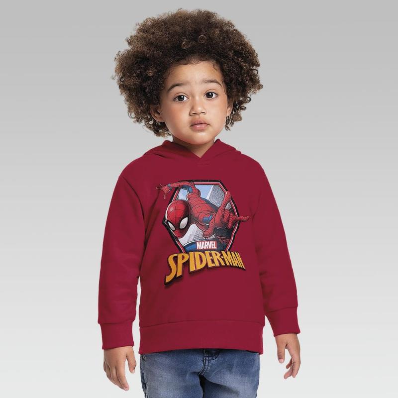 BLUSA COM TOUCA HOMEM ARANHA