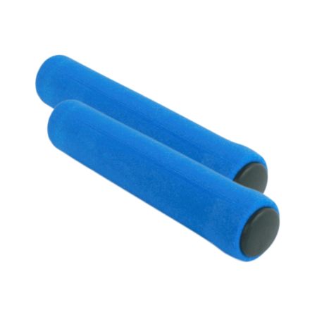 MANOPLA 130MM SILICONE C/ PLUGS - AZUL - V-GRIP