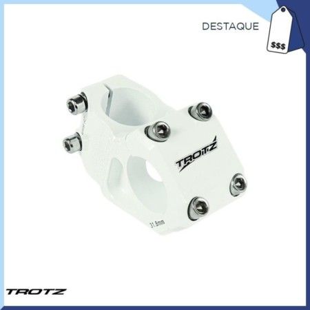 SUPORTE DE GUIDAO ALUM DH GUIDAO 31.8 GARFO 28.6 EXT. 35MM - BRANCO - TROTZ