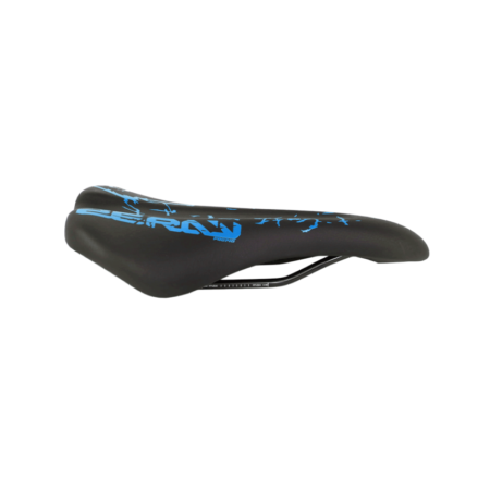 SELIM MTB PRO - LARGURA 141MM COMPRIMENTO 280MM PRETO/AZUL - ZERAY *EMBALAGEM FECHADA 30UN*