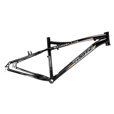 QUADRO ALUM MTB 26X18 TREFILADO - PRETO BRILHANTE - TROTZ