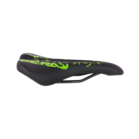 SELIM MTB PRO - LARGURA 140MM COMPRIMENTO 280MM PRETO/VERDE - ZERAY *EMBALAGEM FECHADA 30UN*