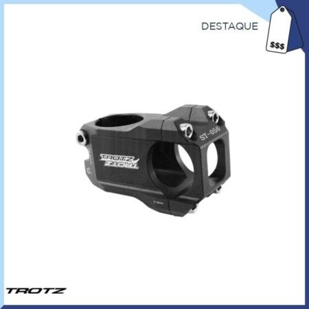 SUPORTE DE GUIDAO ALUM DH GUIDAO 31.8 GARFO 28.6  EXT. 35MM - PRETO - TROTZ