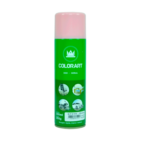 TINTA SPRAY P/ QUADRO BICICLETA - ROSA- COLORART *61519*