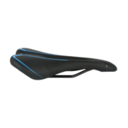 SELIM MTB PRO - LARGURA 140MM COMPRIMENTO 275MM C/ FURO CENTRAL PRETO/AZUL - ZERAY *EMBALAGEM FECHADA 30UN*