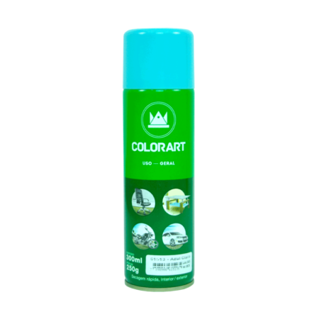 TINTA SPRAY P/ QUADRO BICICLETA - AZUL CLARO - COLORART *61513*