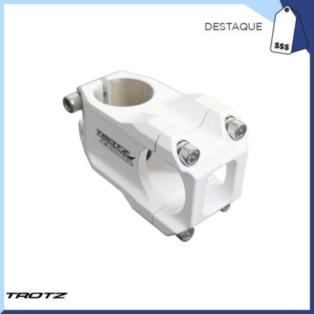 SUPORTE DE GUIDAO ALUM DH GUIDAO 31.8 GARFO 28.6 EXT. 35MM - BRANCO - TROTZ