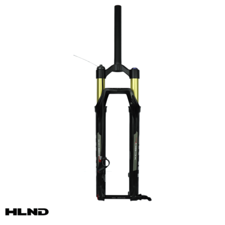 GARFO 29 SUSP MAGNESIO XC90 PRO R 15MM C/ REBOUND 32MM CURSO 100MM C/ TRAVA GUIDAO C/ EIXO PASSANTE - HLND